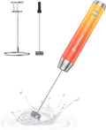 Maestri House Rechargeable Milk Frother: Waterproof Stainless Steel Whisk