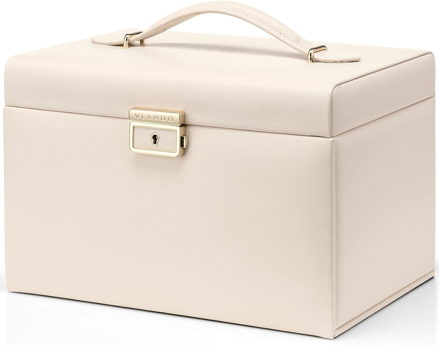 Vlando Velvet Jewelry Box for Women - Elegant Organizer