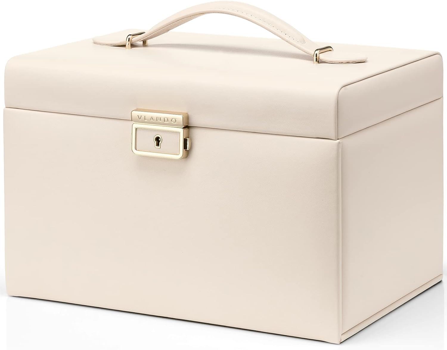 Vlando Velvet Jewelry Box for Women - Elegant Organizer