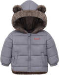 Infant Baby Winter Coat with Teddy Bear Hood - Warm Fleece Jacket