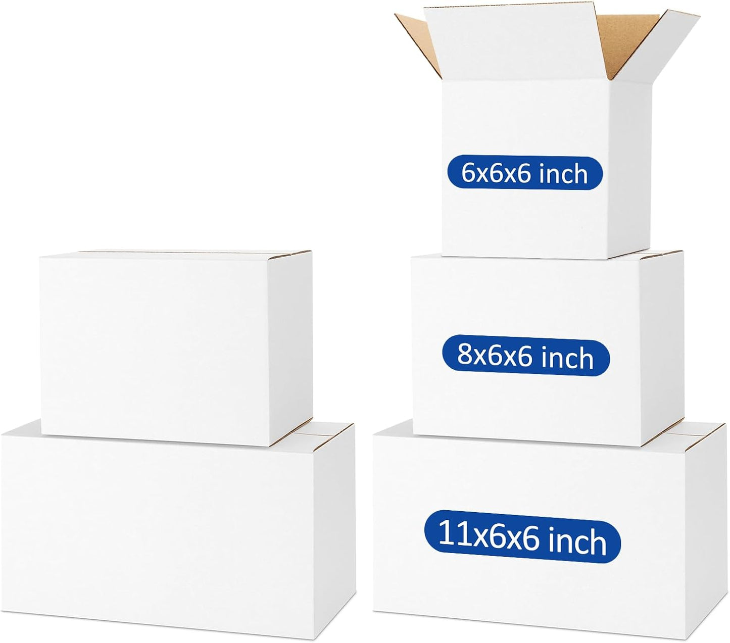 Assorted Sizes Shipping Boxes 45 Pack for Small Business Needs