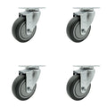 Rubbermaid Cube Quiet Replacement Swivel Caster Set - Smooth Roll