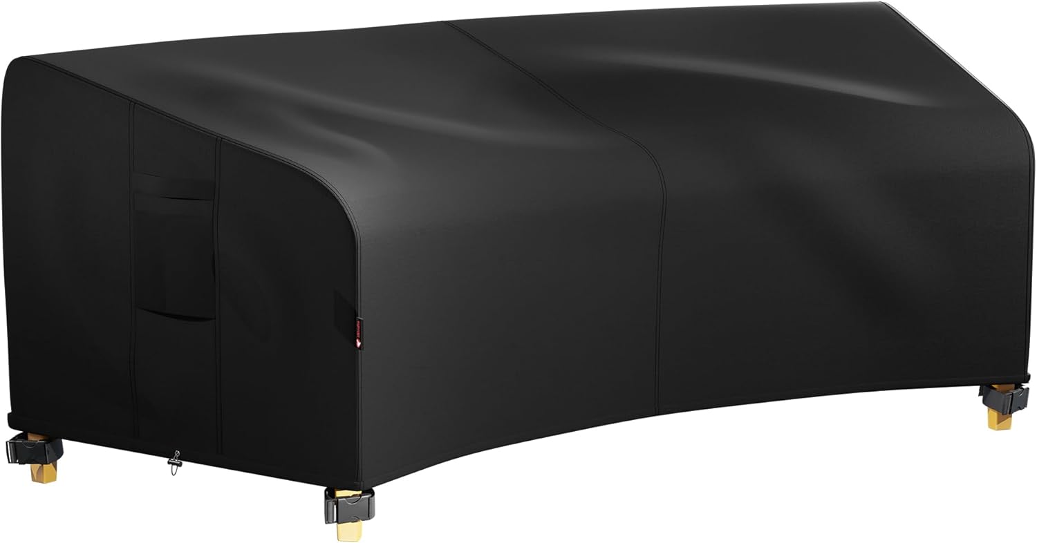 iBirdie Outdoor Sectional Cover for Curved Shaped Patio Sofa