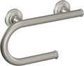 Moen Brushed Nickel Bathroom Safety Grab Bar with Toilet Paper Holder