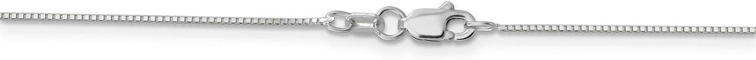 14k White Gold Classic Box Chain Necklace Bracelet or Anklet