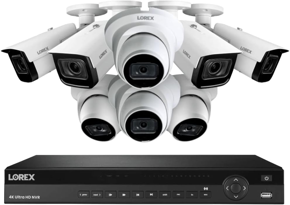 Lorex NC4K4FMV-1644WDB 16-Channel Smart 4K NVR System