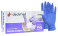 Dealmed Medical Exam Nitrile Gloves 200 Count - Durable Disposable
