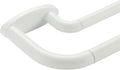 Double Curtain Rods Matte White for Room Darkening Drapery