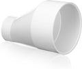 6 in x 3 in PVC Eccentric Reducer Coupling - High Flow Plumbing