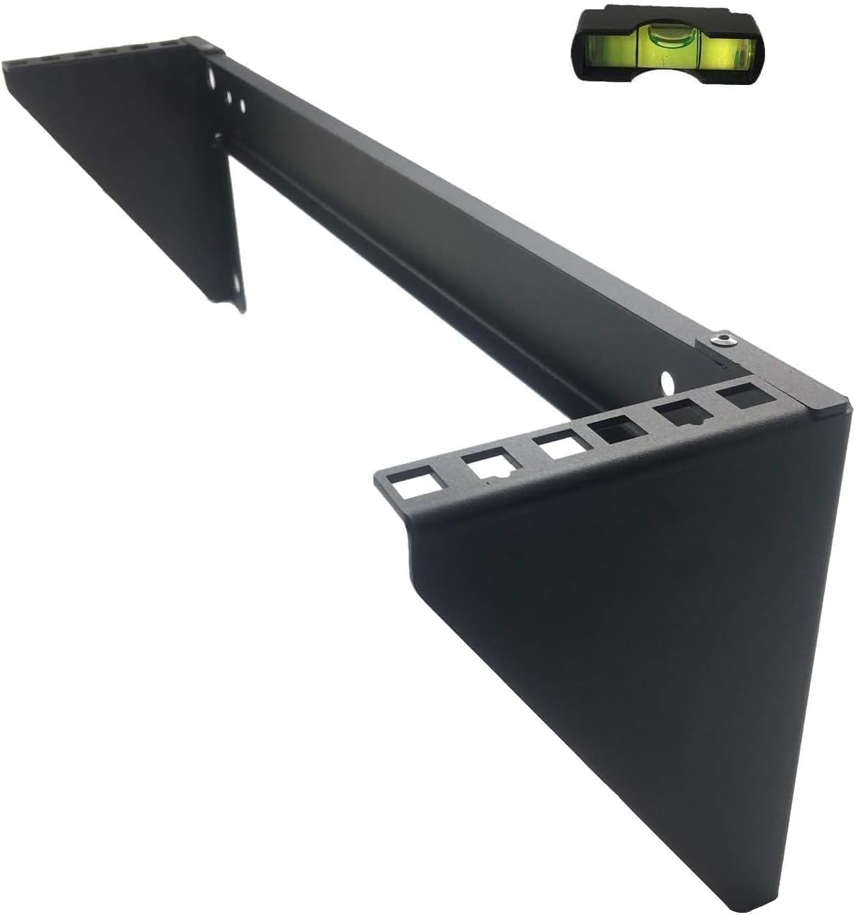 JINGCHENGMEI 2 Pack 3U Heavy Duty 19in Steel Patch Panel Bracket