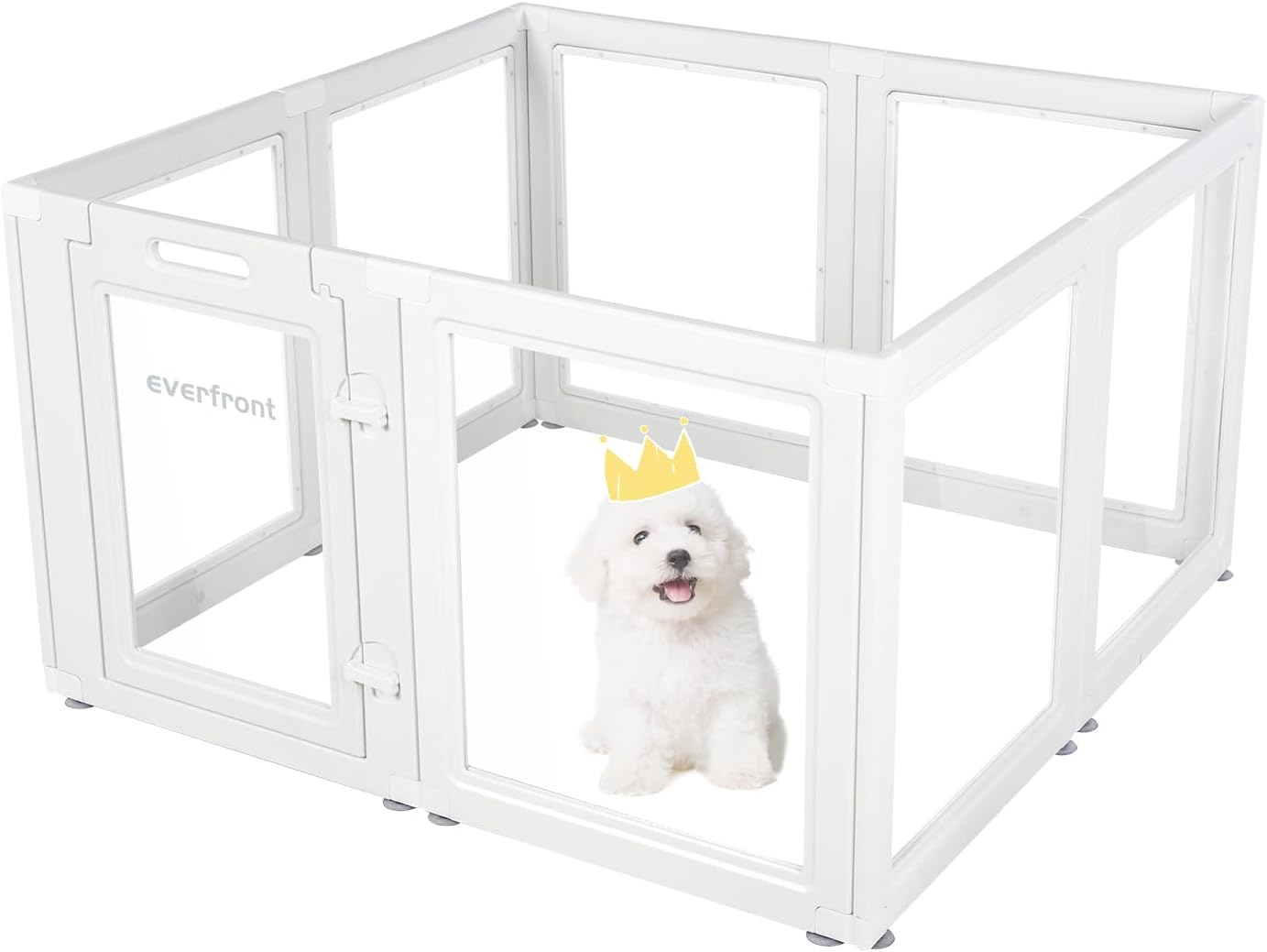 Clear Acrylic Plastic Dog Playpen for Indoor Use - 8PCS Set