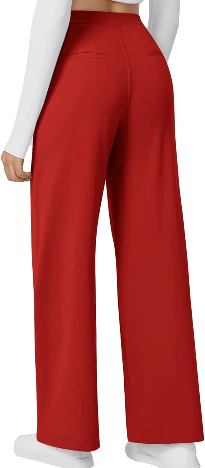 High Waisted Work Pants for Women by Phophila - Stylish Comfort