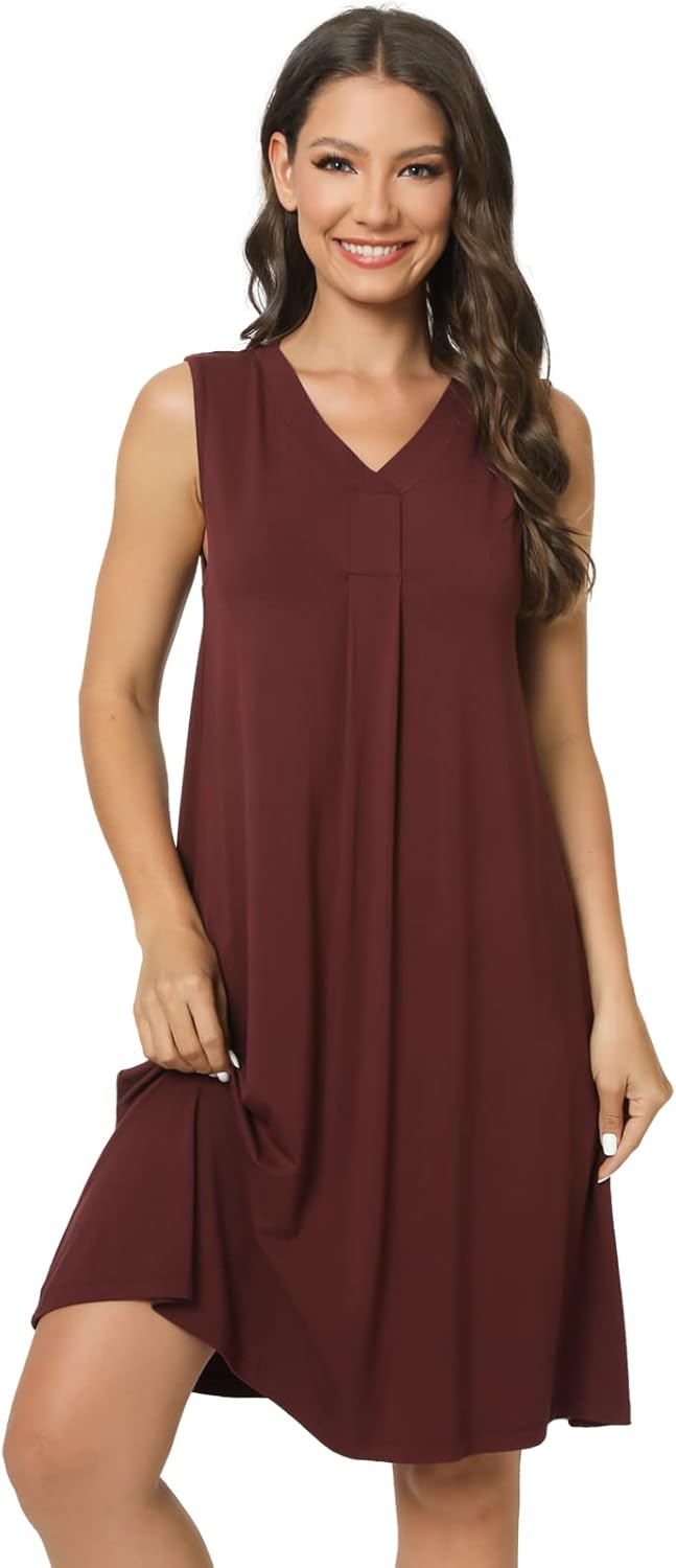 GYS Womens Bamboo-Derived Viscose Nightgowns for Ultimate Comfort