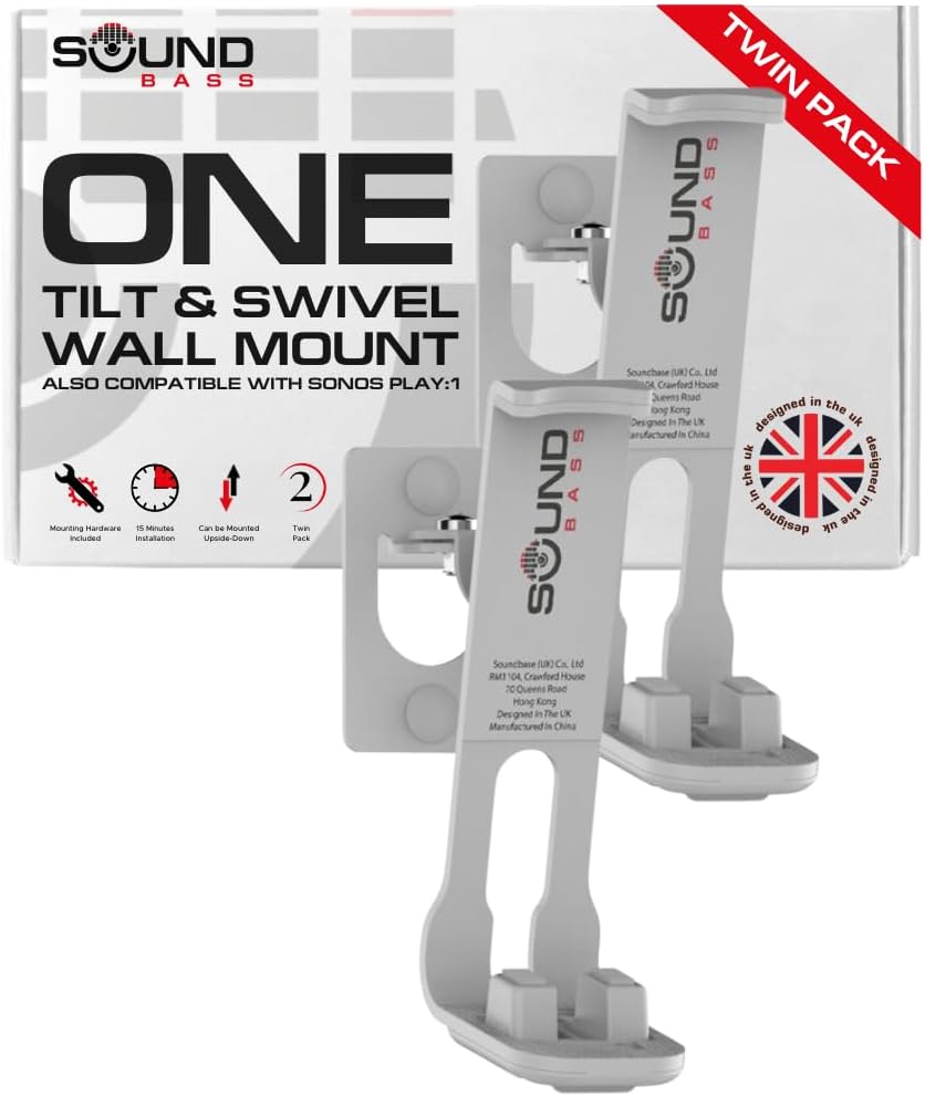 Enhanced Sound Bass Twin Pack Wall Mount for Sonos
