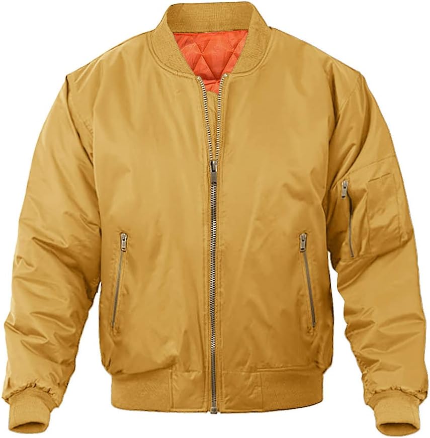 MAGNIVIT Men's Bomber Jacket for Stylish Fall and Winter Wear