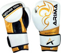 Powertech Leather Boxing Gloves - Real Cowhide, Medium Foam Padding