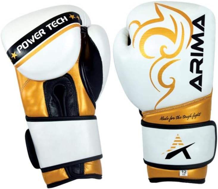 Powertech Leather Boxing Gloves - Professional Training Power