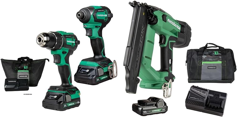Metabo HPT 18V MultiVolt Cordless Drill & Nailer Combo Kit