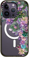 iPhone 14 Pro Case My Succulent Garden - Glossy Black Impact Case