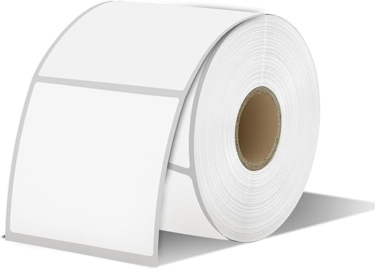 500 Self-Adhesive 2x2 Square Thermal Labels, Easy Peel