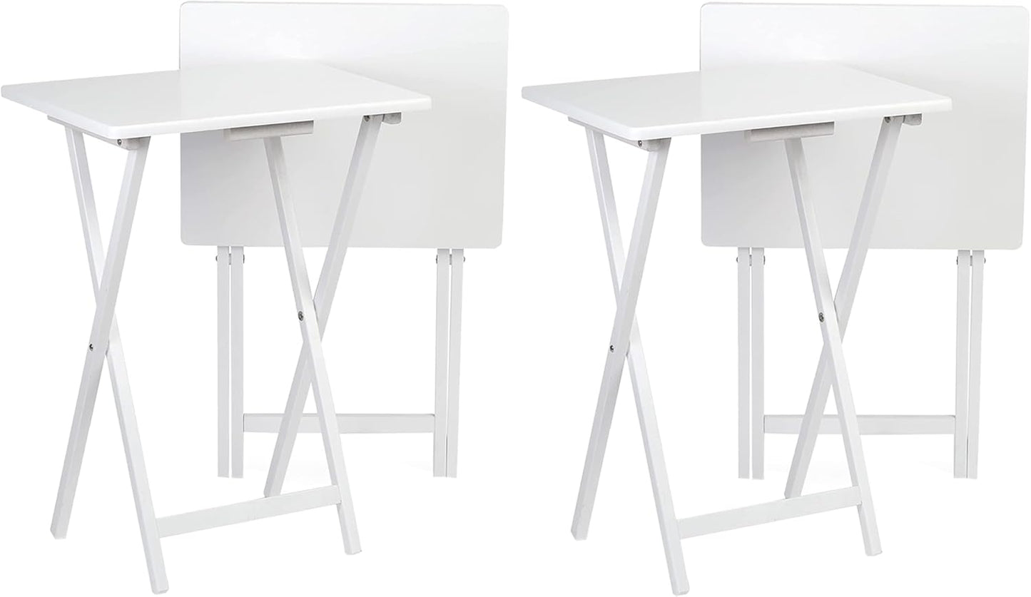 Portable Folding TV Snack Tray Table Set for Easy Serving