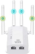 WiFi Extender Signal Booster for Home - Dual Band 1200Mbps Range Boost