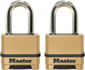 Master Lock Gold Outdoor Combination Lock 2-Pack - Heavy Duty Gate