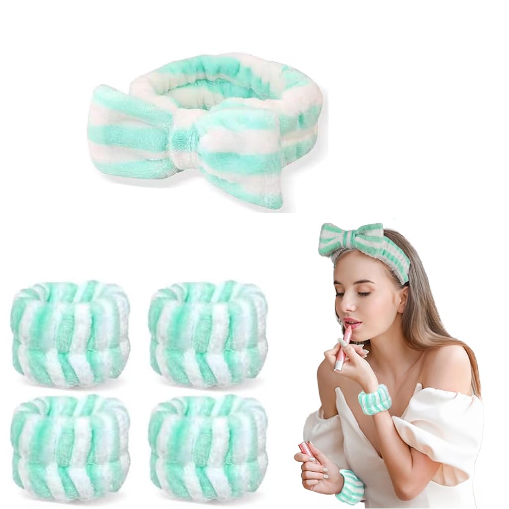 Spa Headband & Wristband Set - Ultimate Skincare Companion