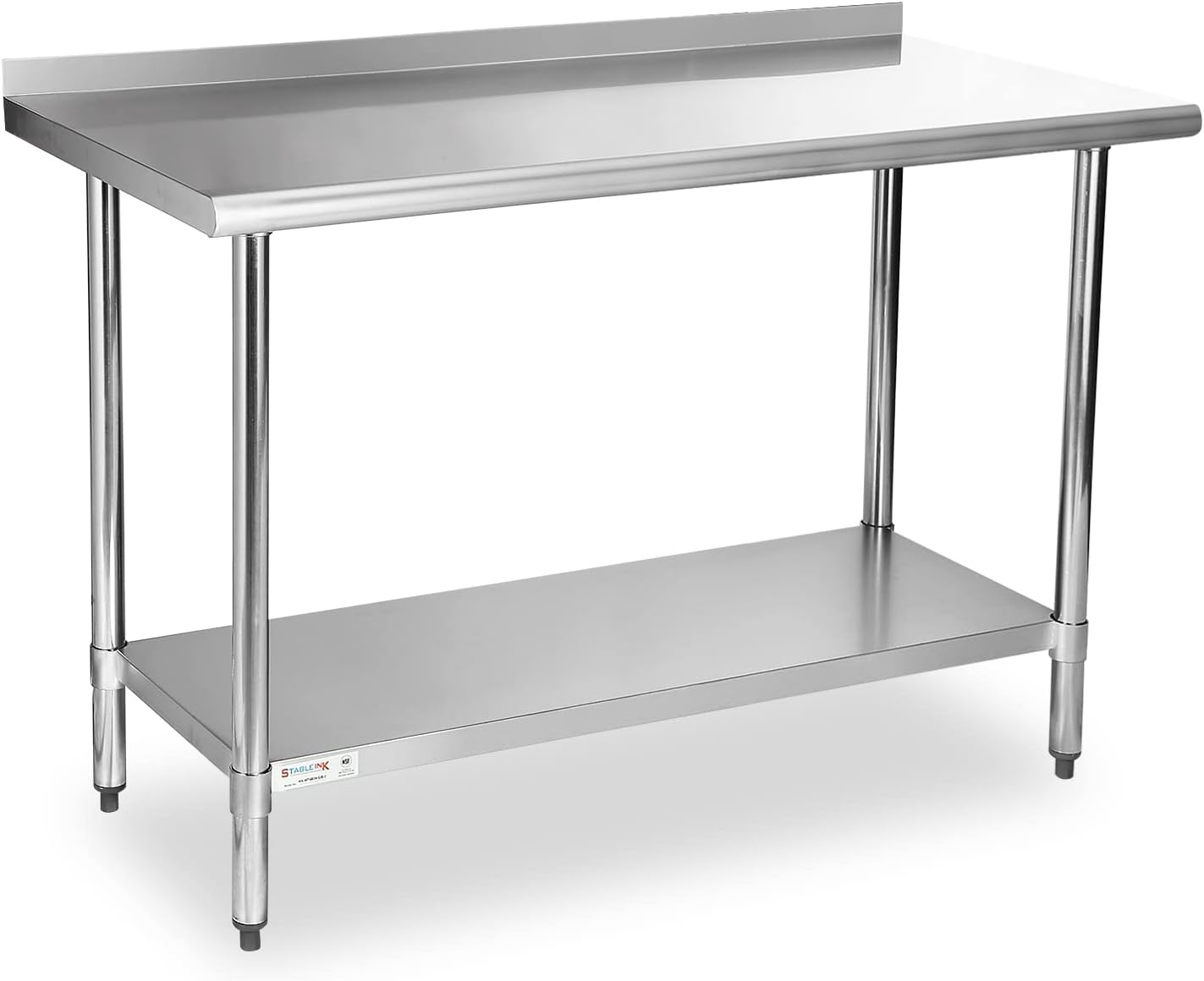 STABLEINK NSF Stainless Steel Table for Kitchen and Workspaces