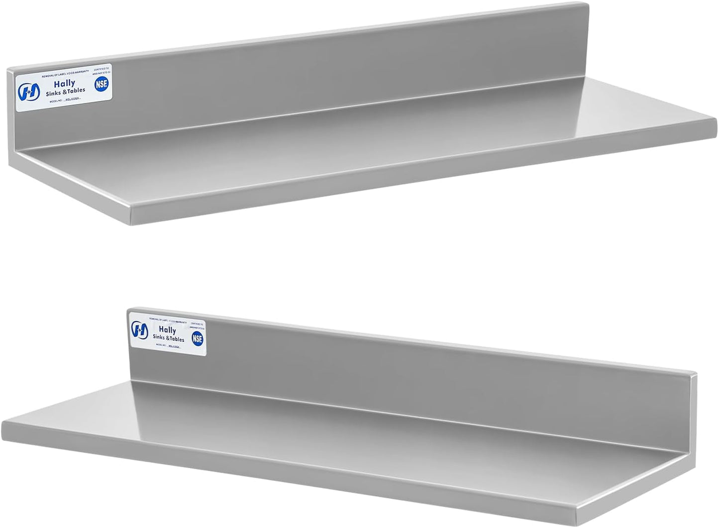 HALLY Stainless Steel Wall Shelf for Kitchen and Restaurant Use