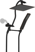 8ft All Metal Rainfall Shower Head Combo - High Pressure Shower