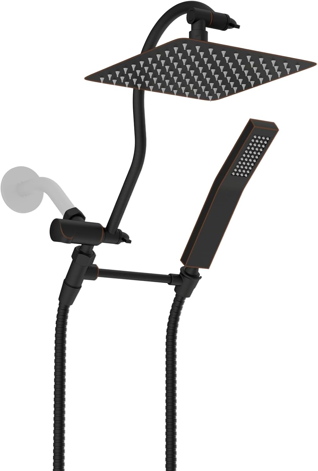 Hibbent 8ft' High Pressure Rainfall Shower Head Combo Set