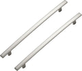 30 Pack Cabinet Handles 7.5ft Hole Center - Curved Brushed Nickel
