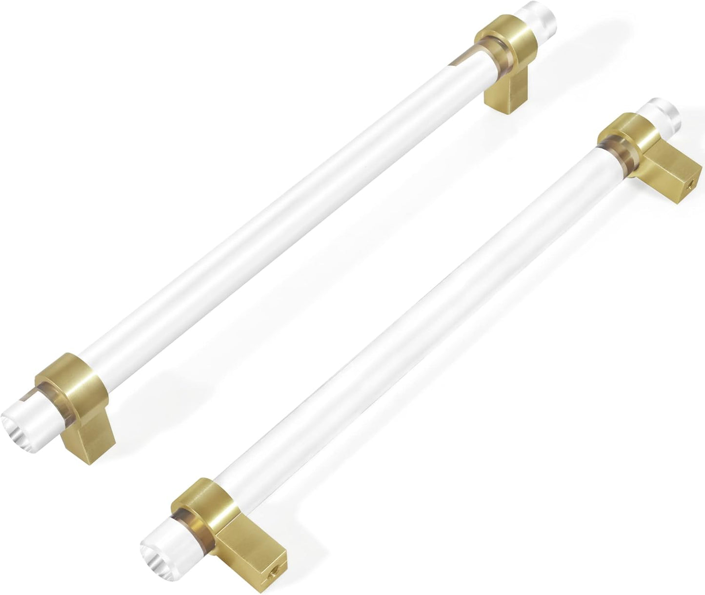 Gold Crystal Glass Drawer Pulls for Elegant Cabinet Upgrade
