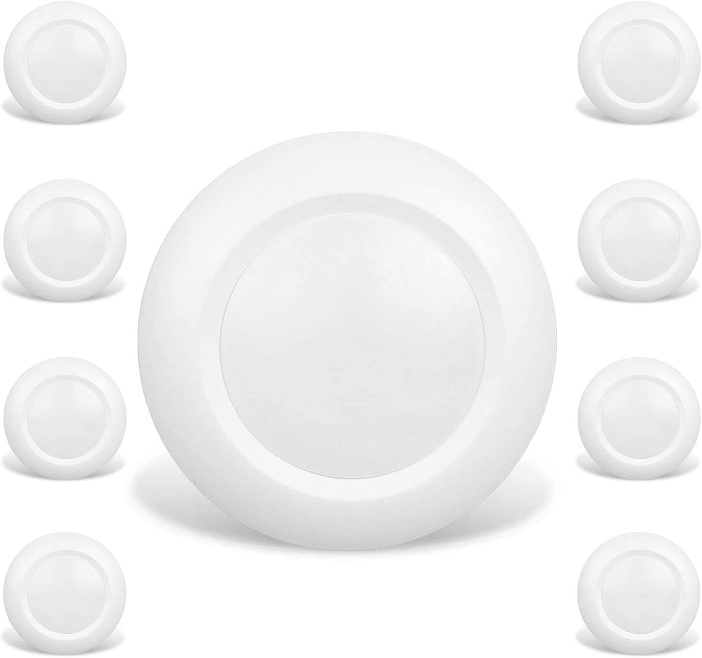 6 Inch LED Low Profile Recessed Disk Light - 8 Packs, 900 Lumens