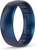 Enso Rings Elements Classic Silicone Ring - Breathable Metallic Look