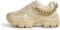 Women Chunky Platform Colorblock Lace-Up Sneakers - Festival Ready
