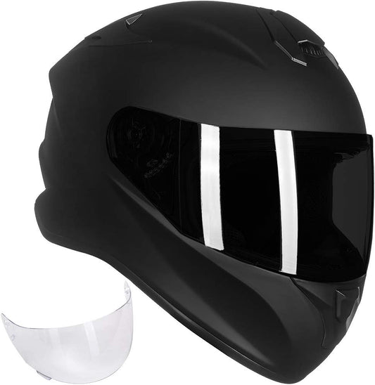 ILM Full Face Motorcycle Helmet with Enlarged Air Vents for Safety
