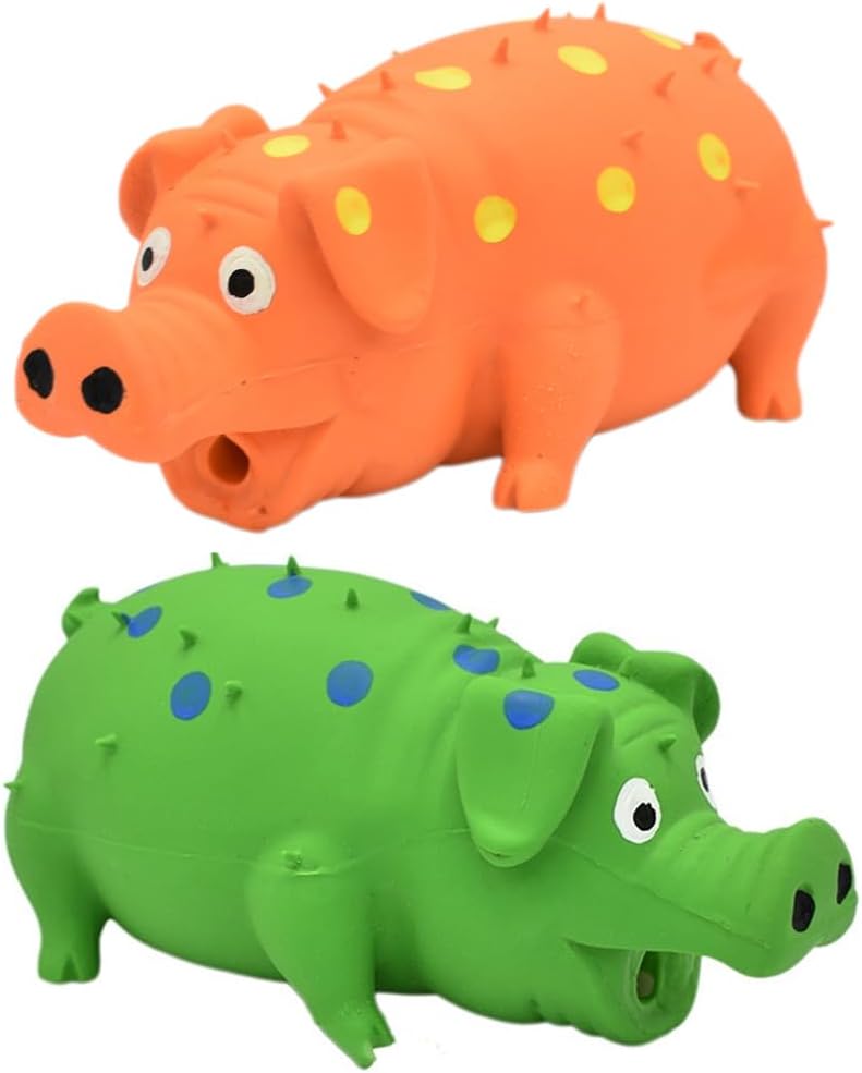 Squeaky Pig Dog Toys - Grunt & Oink Fun! 