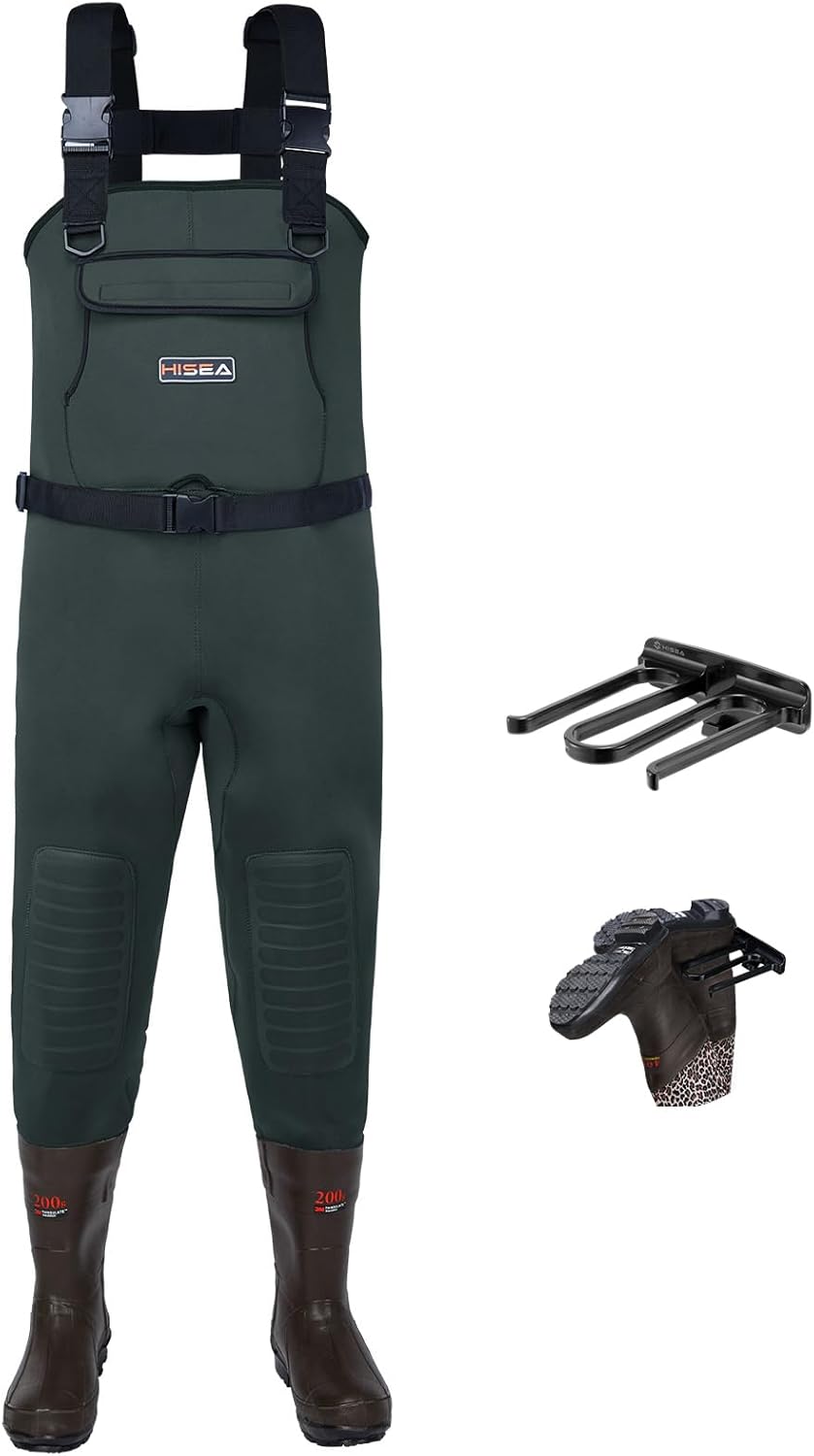 HISEA Chest Waders for Men - Waterproof Neoprene Fishing Gear