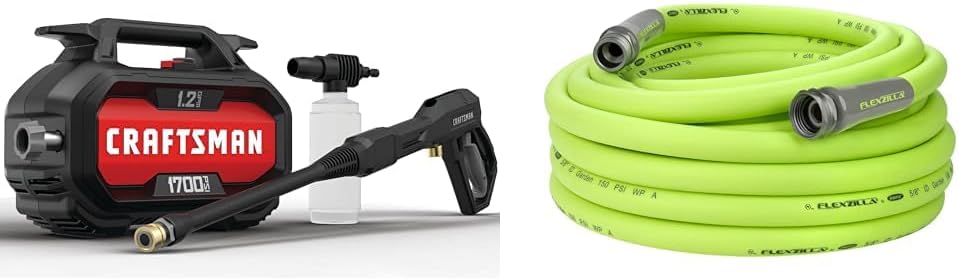 Craftsman Electric Pressure Washer and Flexzilla Garden Hose Combo