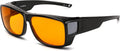 Blue Light Glasses Sleep Glasses Amber Orange Lens - Fit Over Frames