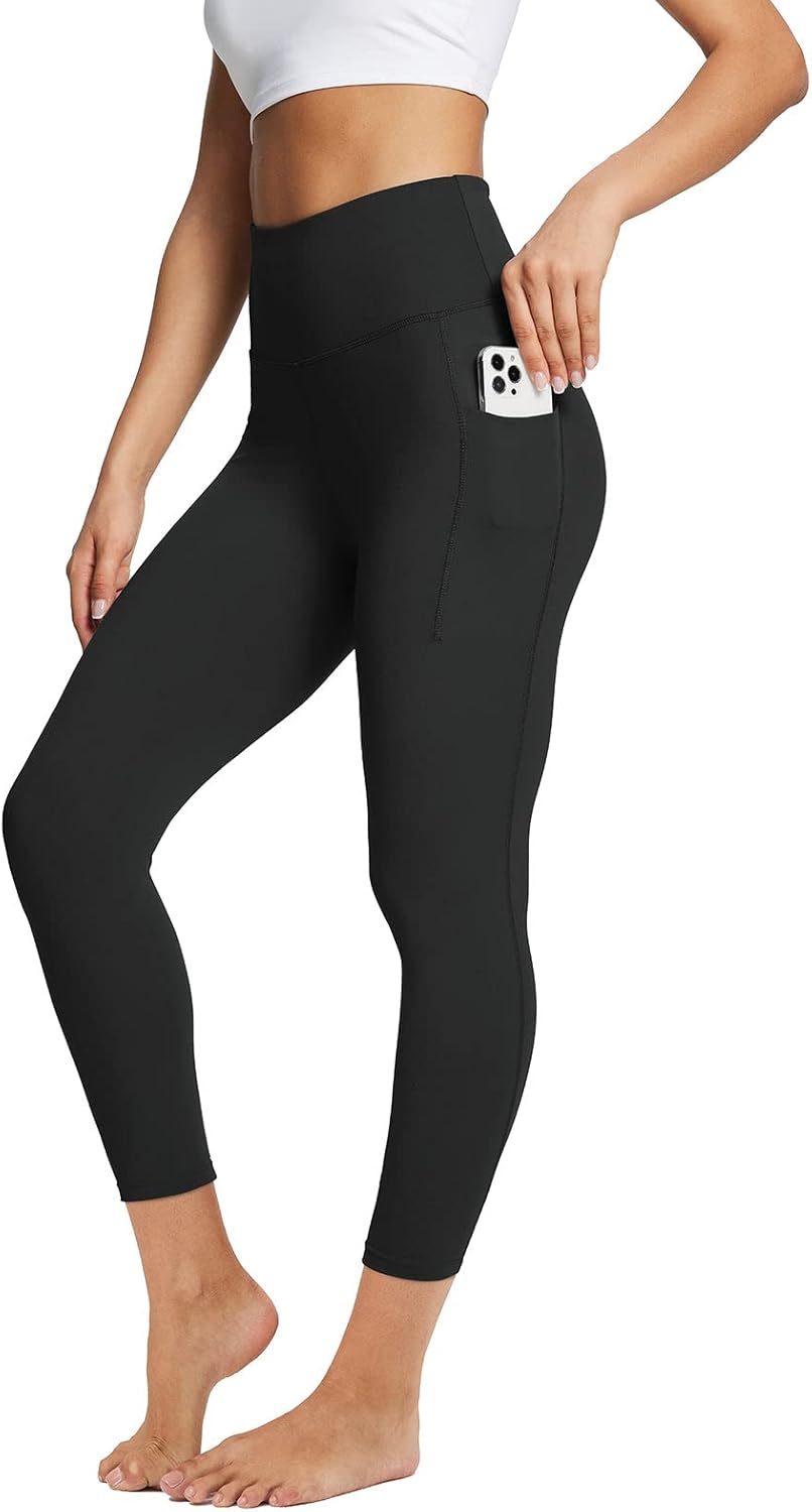 BALEAF Women's Tummy Control Leggings with Pockets