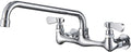 BWE Kitchen Faucet Wall Mount 2 Handles Commercial Sink Faucet