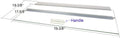 Glass Canopy for 20in L x 20in W Cube Aquariums - Clean Fold-Open Hood