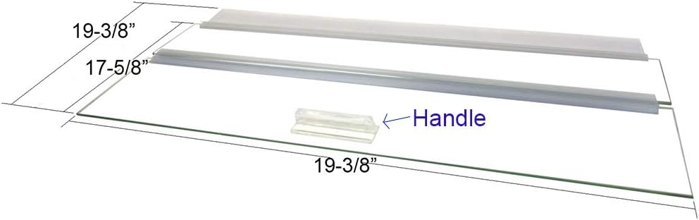 Glass Canopy for Aquariums 20L x 20W Without Center Brace