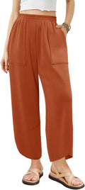 Womens Baggy Wide Leg High Waist Lounge Pants - Comfy Pockets