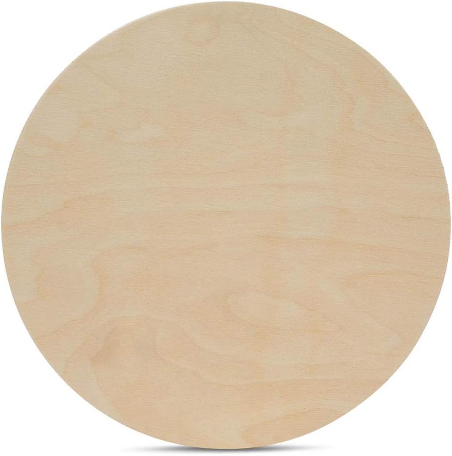 Wood Circles 18 Inch Thick Unfinished Birch Plaques for Crafts