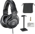 Audio-Technica ATH-M30x Professional Monitor Headphones Bundle