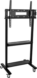 TV Stand with Wheels for 32ft to 80ft Monitors - Height Adjustable